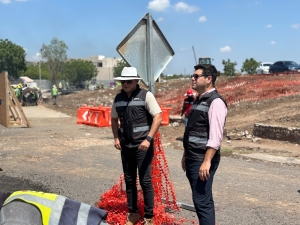 Realiz&oacute; Obras P&uacute;blicas recorrido de supervisi&oacute;n por las obras del boulevard Agricultores y Malec&oacute;n R&iacute;o Culiac&aacute;n